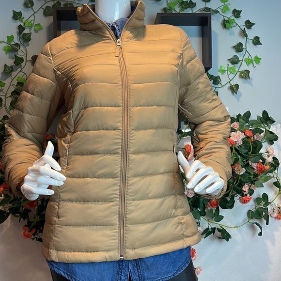 Lightweight Long Sleeve Full Zip Water Resistant Packable Puffer Jacket XS RfJ19 - Picture 13 of 17